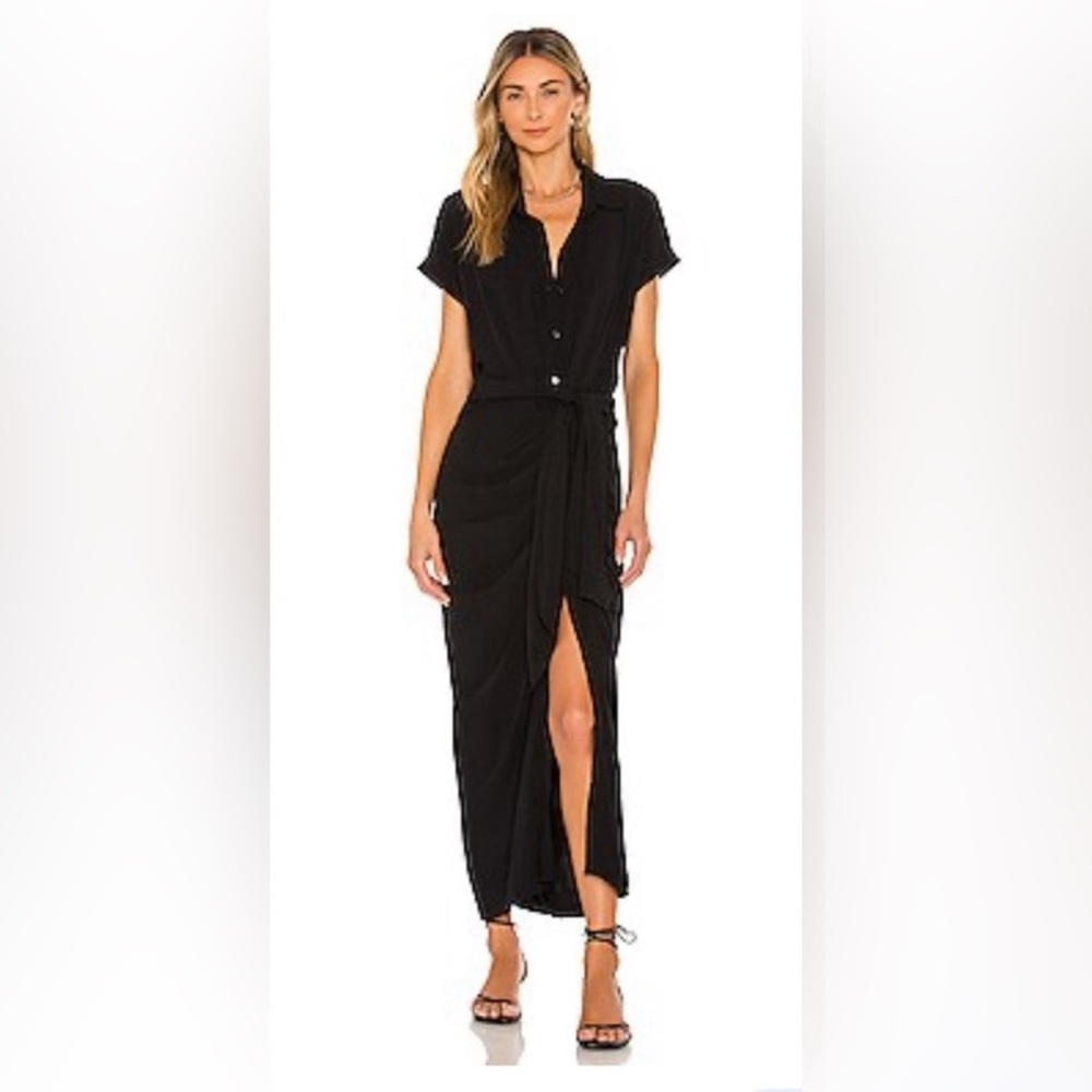 Nwt L Space button down wrap dress long. Size small